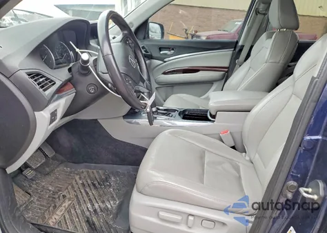 2014 Acura Mdx Advance z USA, uszkodzony, nr VIN 5FRYD4H89EB009229